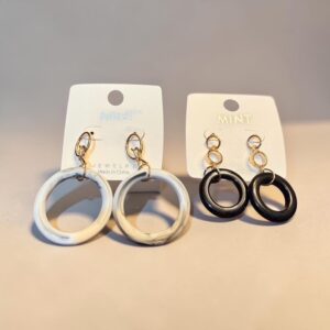 Mint - Fashion Earrings - 2 Pairs
