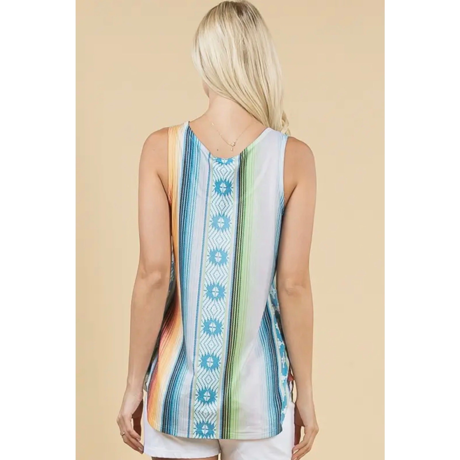 Avery - Soraya Print Scoop Neck Tank - Small - Image 6