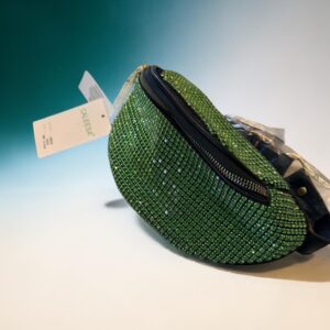 Caleesa Green Rhinestone Fanny Pack