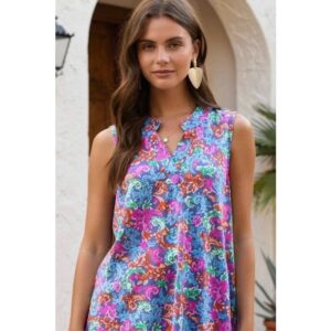 Dear Scarlett - Bermuda Breeze Violet Lizzy Tank - Small