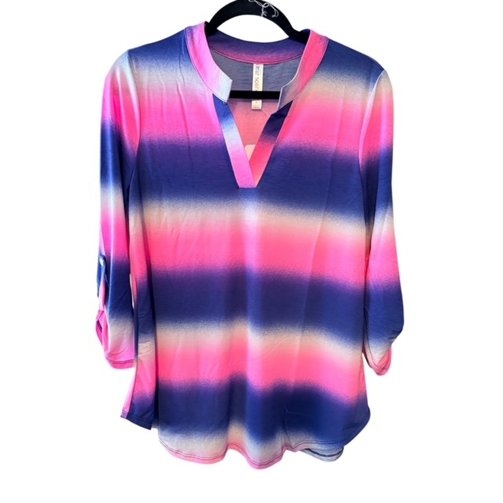 Dear Scarlett - Lizzy 3/4 Sleeve Blue Multi LIZ-C0065 - Medium - Image 4