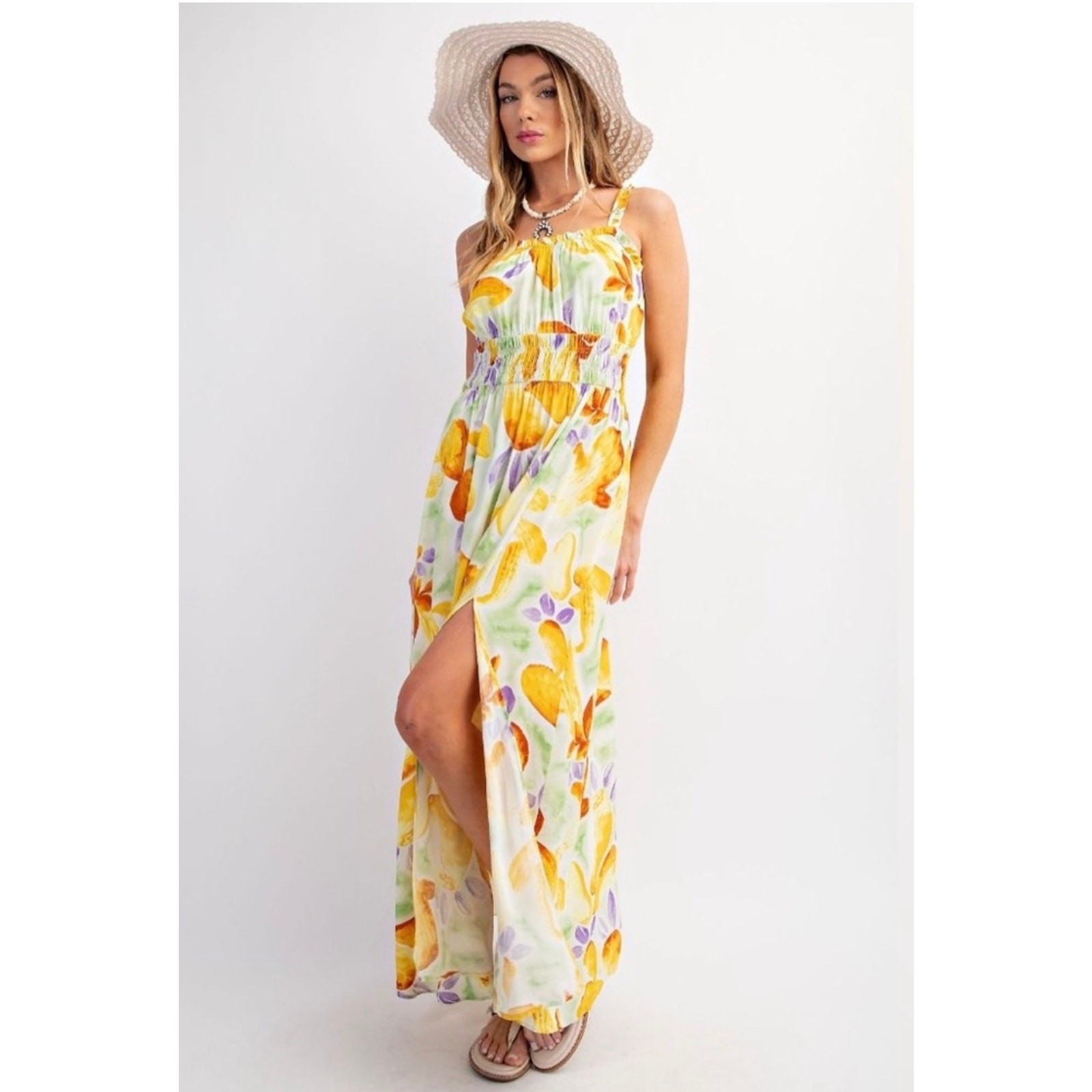 Easel - Sexy Summer Challie Maxi Dress - Medium - Image 3