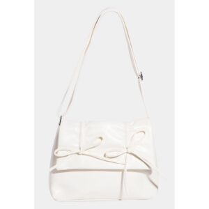 LEATHER BOW KNOT SQUARE FASHION BAG