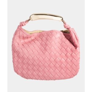 Pink Basket Weave Handbag Bag