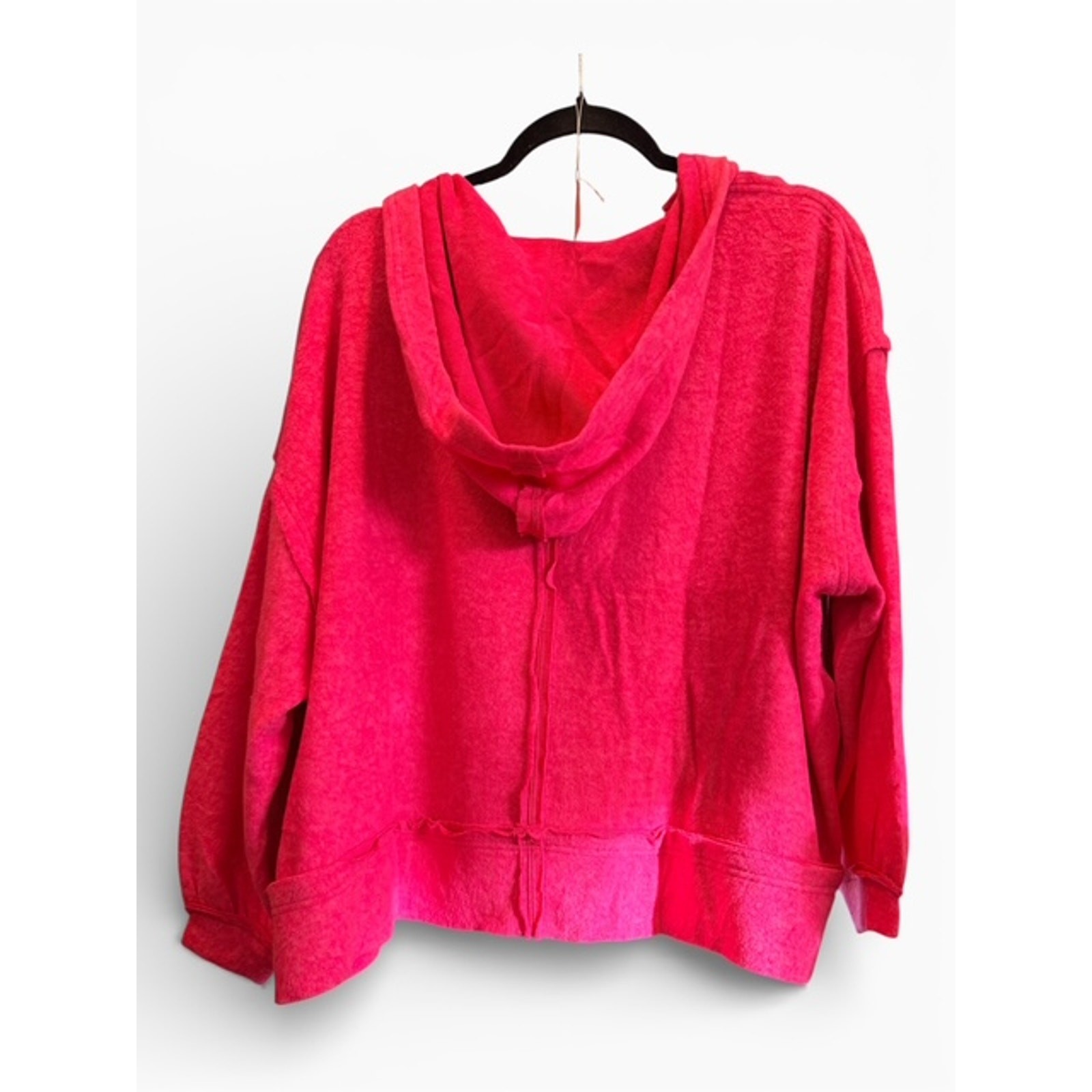 Zenana - Oversize Hacci Fleece Hoodie - Small/Medium - Image 4