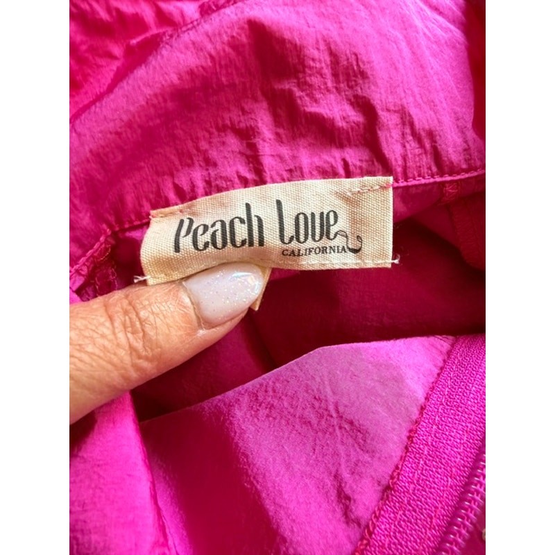 Peach Love - Pull Over Jacket with Sequin Stars - Small - Image 6