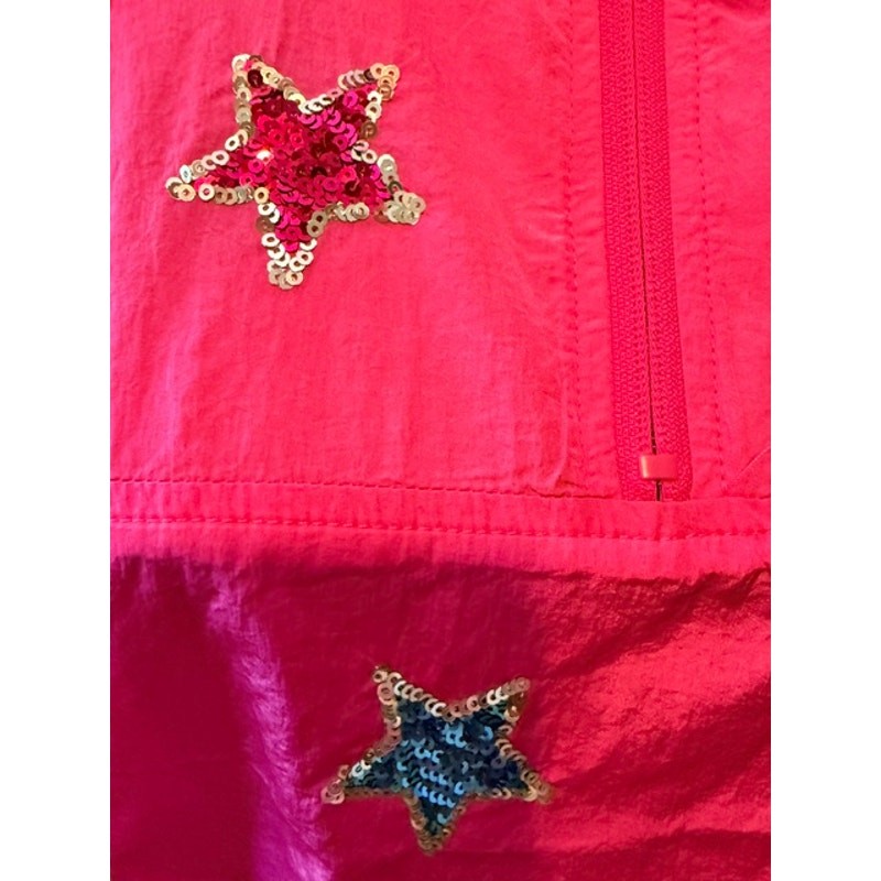 Peach Love - Pull Over Jacket with Sequin Stars - Small - Image 7