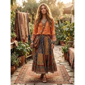 The "Solstice Surf" Boho Top - Small