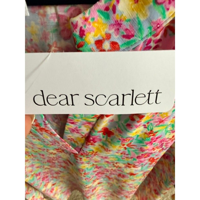Dear Scarlett - Plus Size Lavender Floral Lizzy Top with Ruffle Sleeve - XL - Image 4