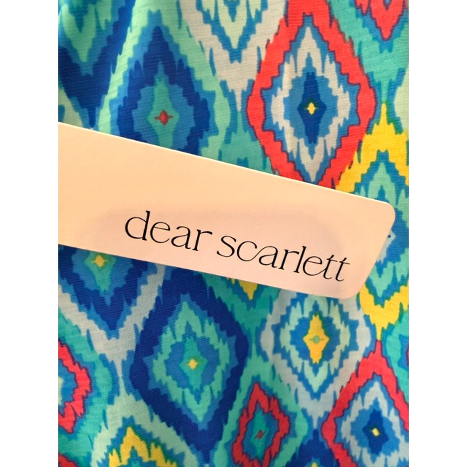 Dear Scarlett - Southwestern Print Lizzy Short Sleeve Tab Top - 2X - Image 6