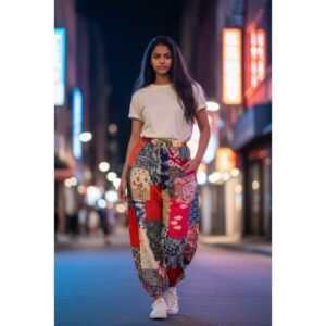 POL - One of a Kind Patchwork Joggers - One Size (F)