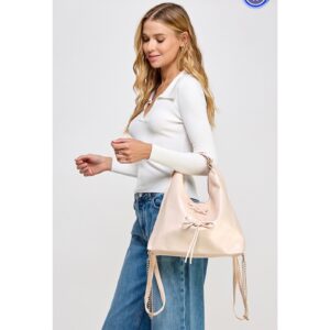 Pink Drift Coastal Babe Bow Bag