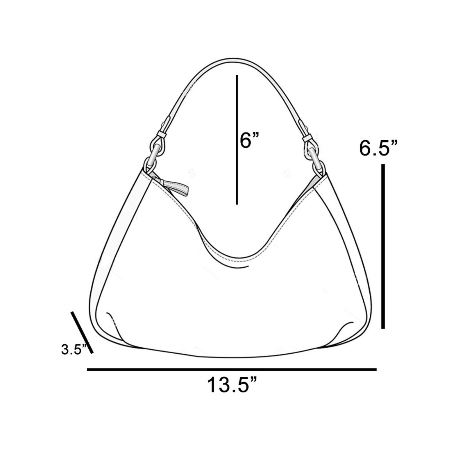 Wide Boxy Grommet Handbag - Camel - Image 3