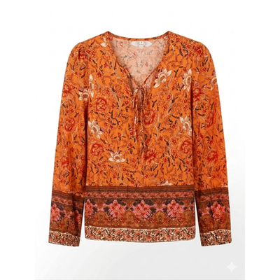 The "Solstice Surf" Boho Top - Medium - Image 4