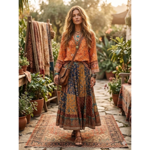 The "Solstice Surf" Boho Top - Medium